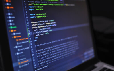 Code on a computer screen