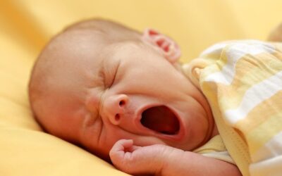 Yawning baby