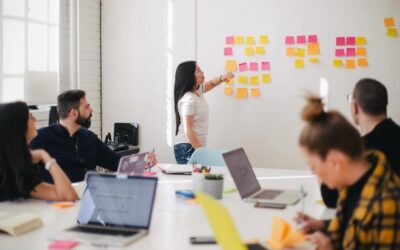 Group of employees in a meeting