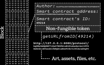 Diagram explaining non-fungible tokens