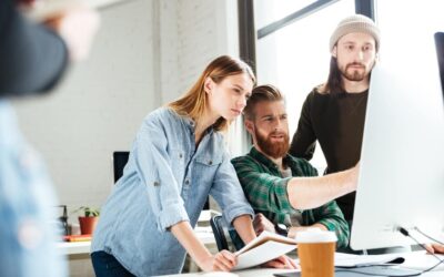 Agency Workers working with their colleagues