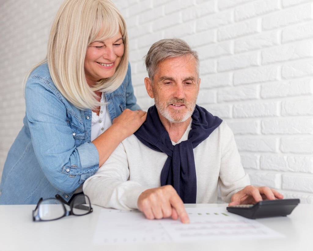Older Couple Reading Inheritance Tax Advice