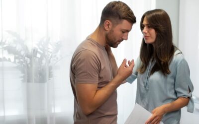 A couple going through an amicable divorce