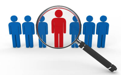 Line of Outlines of Men in Blue, One in Red Under a Magnifying Glass - Probation Periods