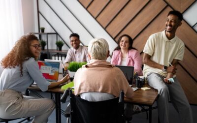 Ageism in the Workplace - Image Showing a Mixed-Generation Team Working