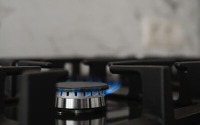 Landlord Gas Safety Certificate - Close Up of Lit Gas Hob Ring