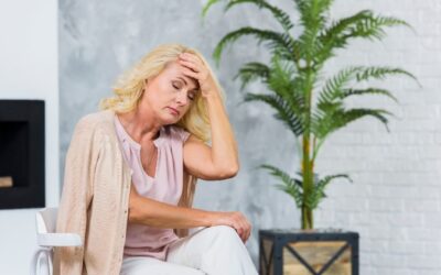 Lady Battling Menopause in the Workplace
