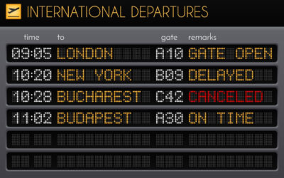 Departures Board - Bankruptcy Tourism