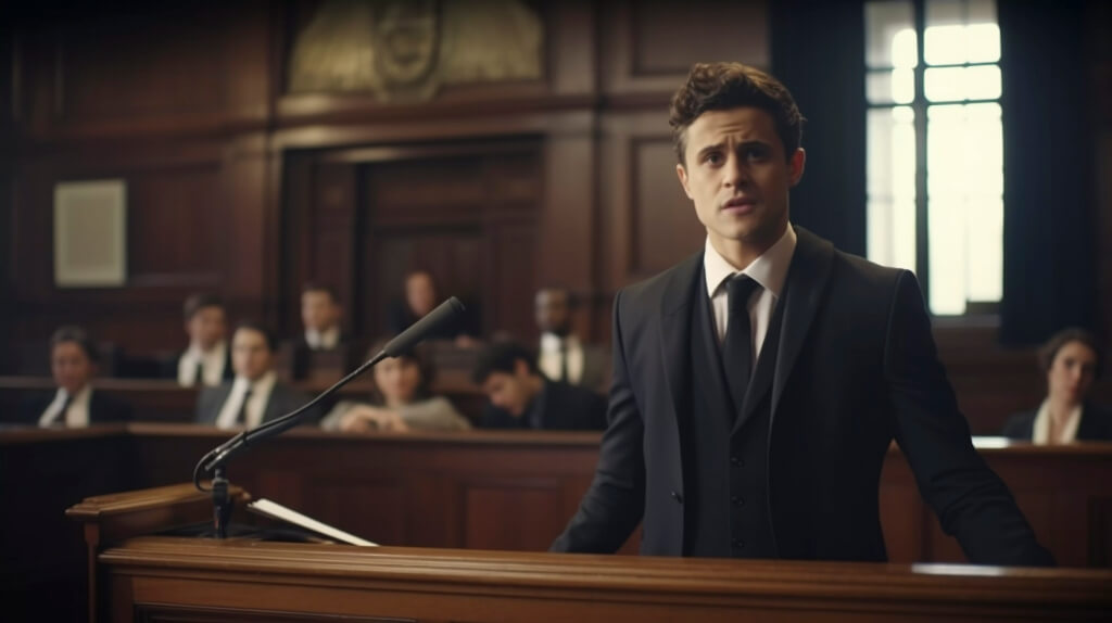 Man Addressing the Jury