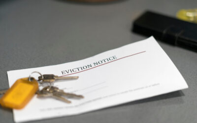 Eviction notice with keys