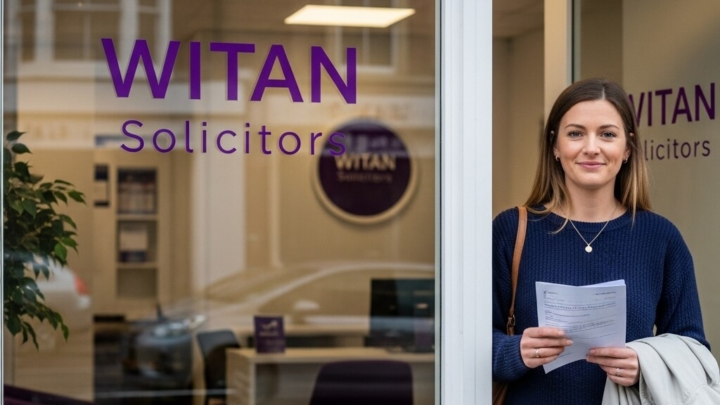 Woman in the door of Witan Solicitors