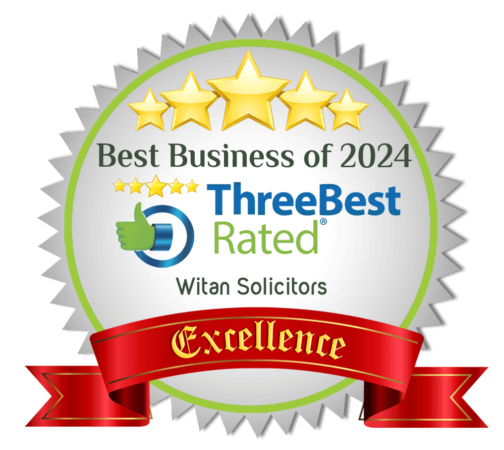 ThreeBest Rated Best Business of 2024 excellence award — Witan Solicitors